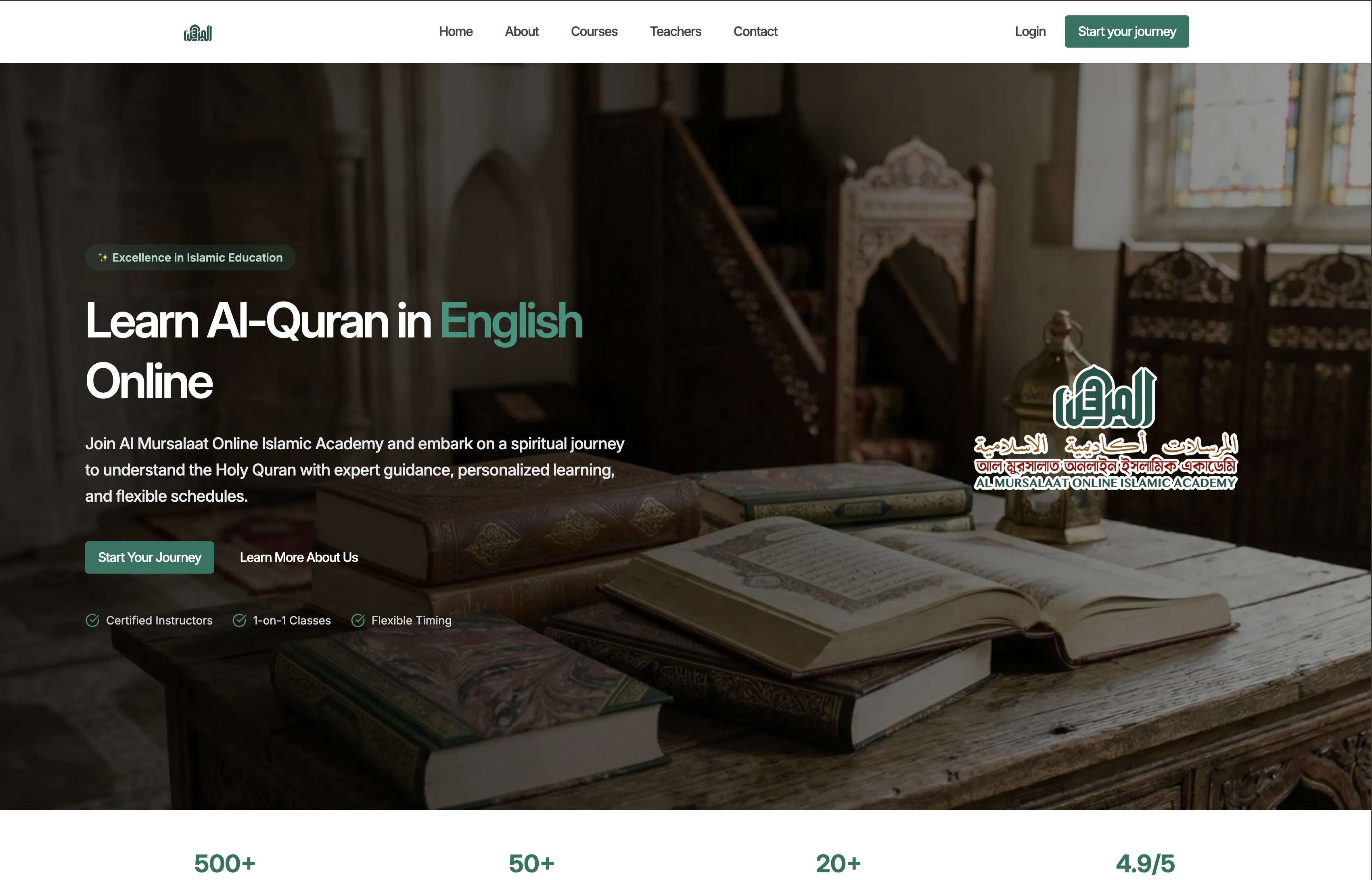 Al Mursalaat Website Screenshot